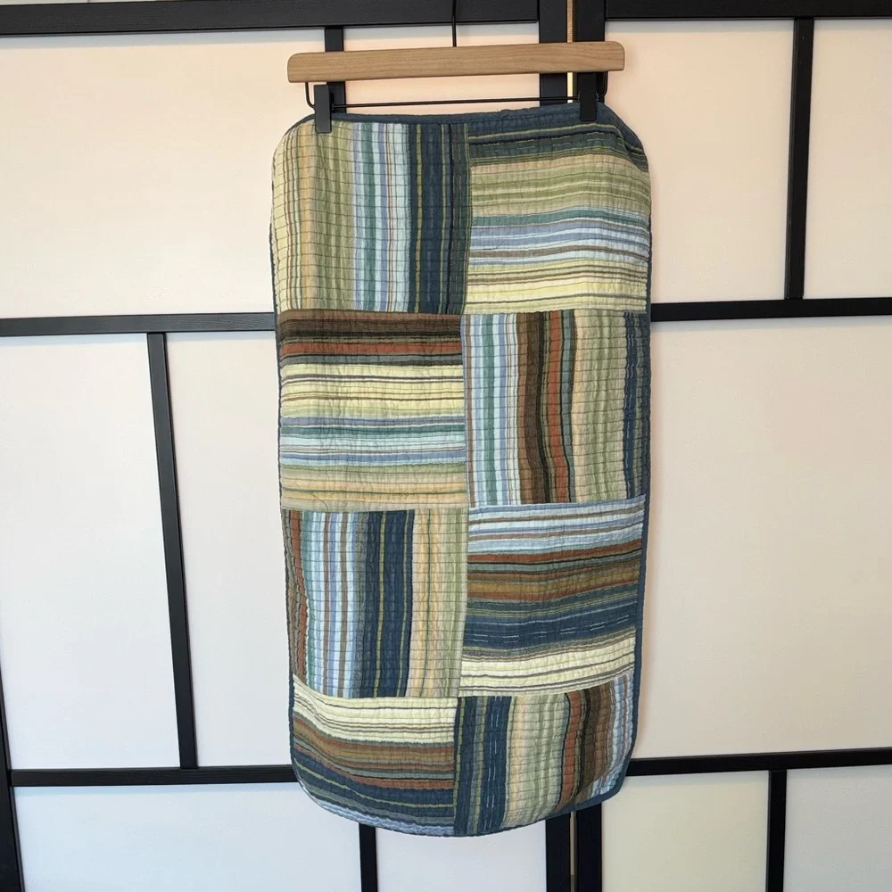 Chenab‎ One pillow case stripes boho neutral earth tones